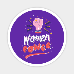 Girl Power Empowered Women Feminist Magnet